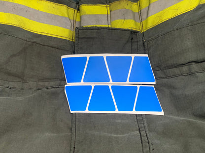 MATTE BLUE REFLECTIVE HELMET (TET) TETRAHEDRON 8 PACK