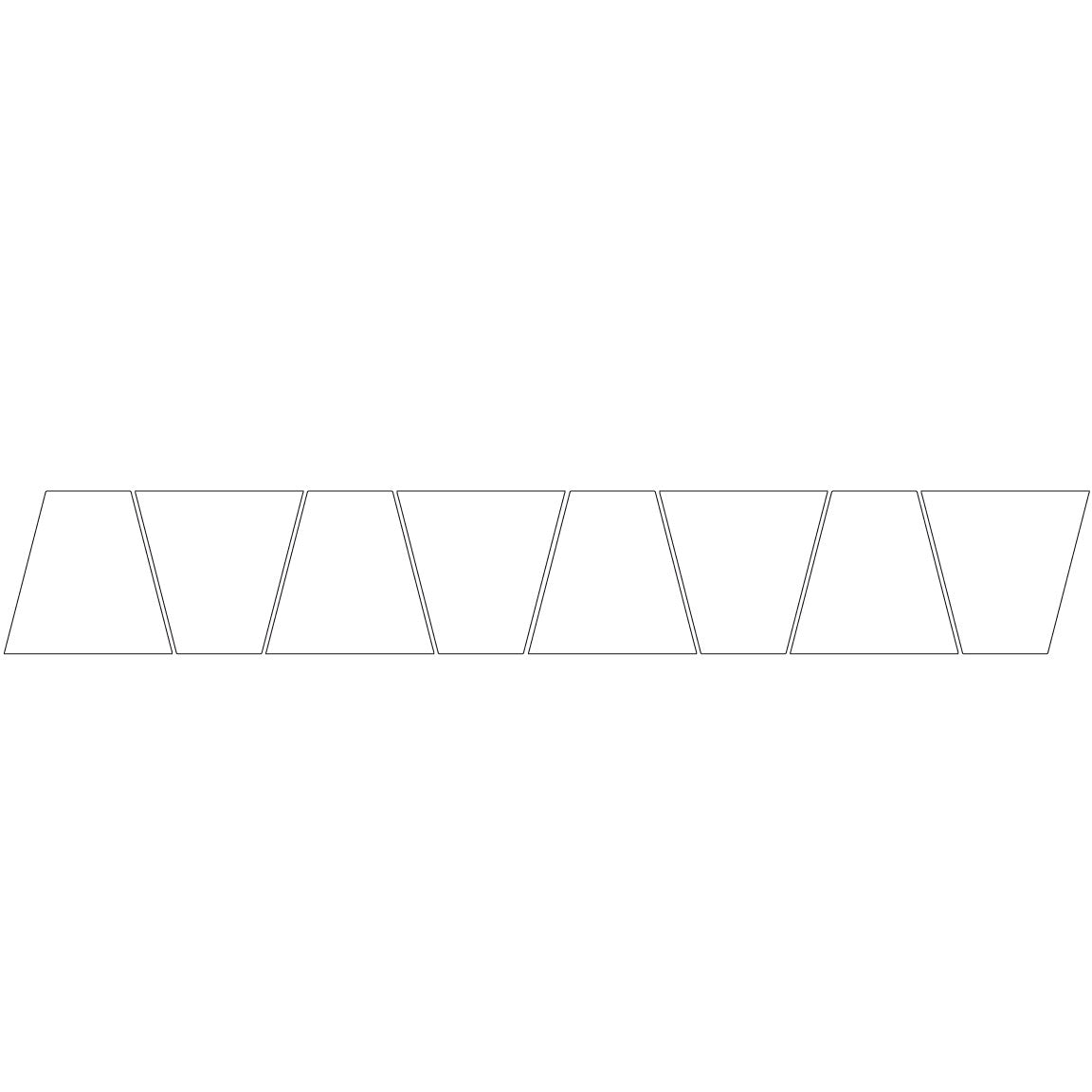 WHITE REFLECTIVE HELMET (TET) TETRAHEDRON 8 PACK