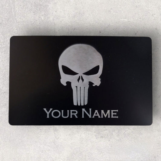 Metal Miranda Warning Card - law enforcement, metal, miranda card, laser engraved, police gift, police gift, trooper, sheriff, punisher