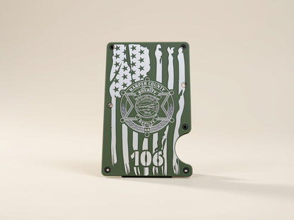 Custom Badge Engraved RFID Minimalist Wallet