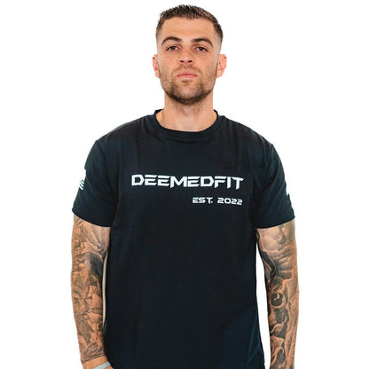 Men's Gym Tee "Compellence"- Black