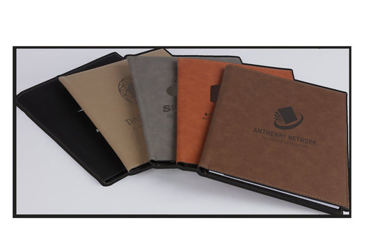 Leather Notebook - teacher,notepad,school,business,promotional,leather,notebook