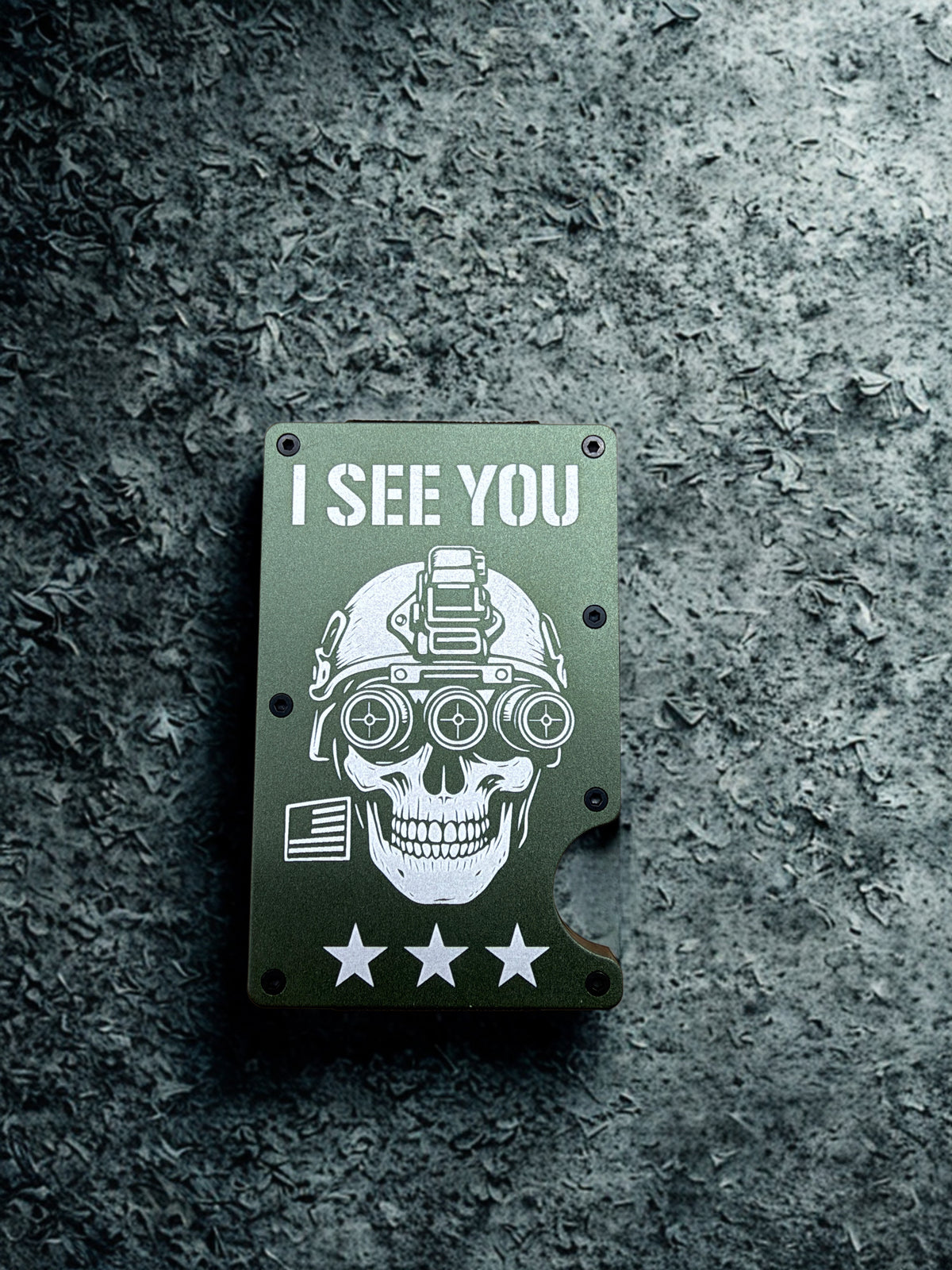 Custom Engraved Minimalist Wallet, Personalized Metal RFID Blocking Wallet