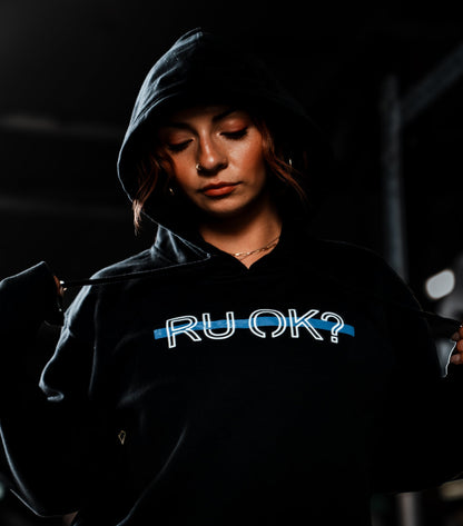 Stigma-Breaking Hoodie- Blue Line