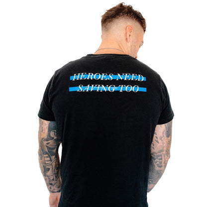 Stigma-Breaking Unisex Tee- Blue Line